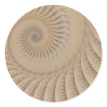 The Edge of the Sea Round Stickers