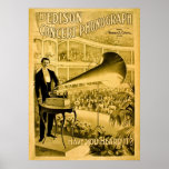 The Edison Concert Phonograph Vintage Advert posters