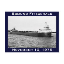 The Edmund Fitzgerald on the St. Clair River Post Card