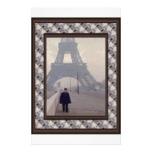 The eiffel tower and a Gendarme Customized Stationery