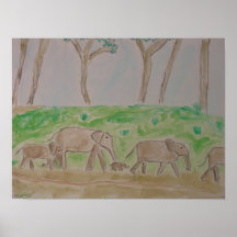 the elephants, walk, as family posters