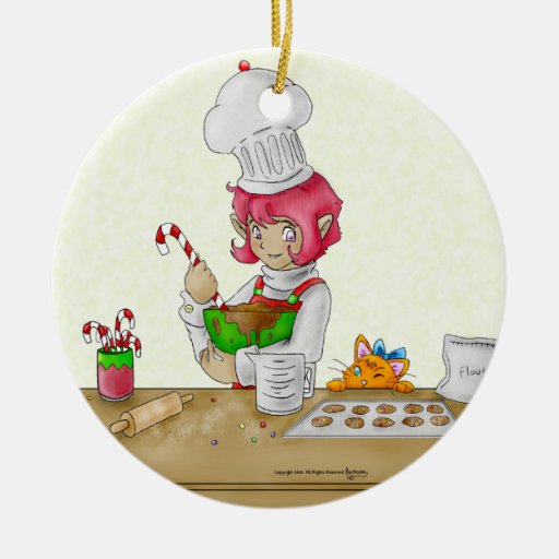 the elf baker ornament zazzle the elf baker ornament zazzle