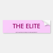 THE ELITE BUMPER STICKER