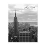 The Empire State Building (Black & White) postcards