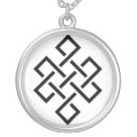 The Endless Knot Black Necklace