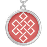 The Endless Knot White Necklace