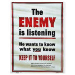 The Enemy Is Listening flyers