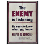 The Enemy Is Listening flyers