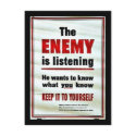 The Enemy Is Listening postcards
