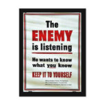 The Enemy Is Listening postcards
