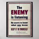 The Enemy Is Listening posters