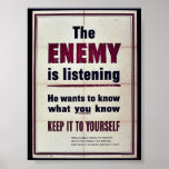 The Enemy Is Listening posters