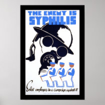 The Enemy is Syphilis Poster