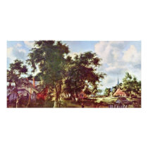 The Entrance By Hobbema Meindert (Best Quality) Photo Cards