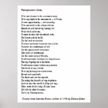 The Entrepreneur's Credo Poster