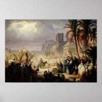 The Entry of Christ into Jerusalem Poster