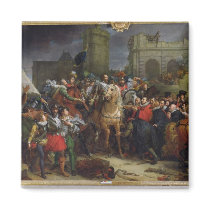 The Entry of Henri IV  into Paris Fridge Magnets