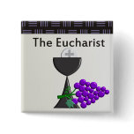 The Eucharist Chalice and Grapes Design buttons