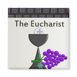 The Eucharist Chalice and Grapes Design magnets
