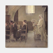 The Eve of the First Communion, before 1890 Refrigerator Magnets