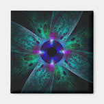 The Eye Abstract Art Square Magnet