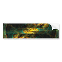The Eye of the Jungle Abstract Art Bumper Sticker