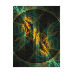 The Eye of the Jungle Abstract Art Postcard
