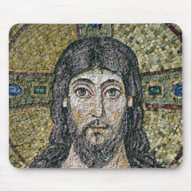 The face of Christ Mouse Pads