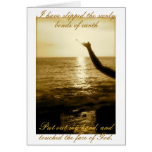 The Face of God - consolation and sympathy Greeting Card