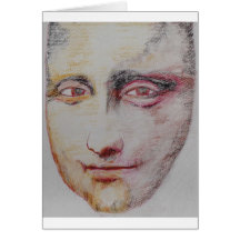 The Face of Mona Lisa Cards