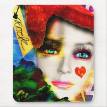 The Face of Rock and Roll Mousepad