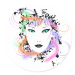 the face Sticker