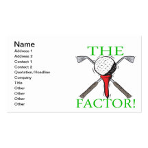 The Factor Business Card Templates