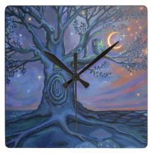 The Fairy Door Messenger - Art Clock