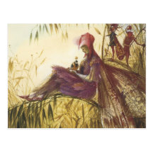 The Fairy Falconer Bird Post Card