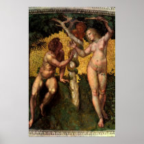 The Fall - Adam and Eve by Raphael or Raffaello Posters