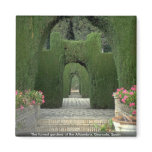The famed gardens of the Alhambra, Granada, Spain magnets