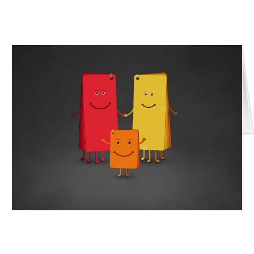 The Family of Colours (3) Card