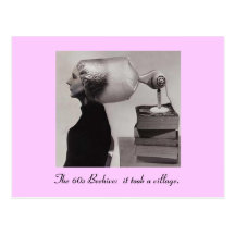 The Famous 1960s Beehive Hairdo Card Post Cards