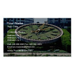 The famous Flowers Clock, Alexandria, Egypt  flowe Business Cards