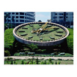 The famous Flowers Clock, Alexandria, Egypt  flowe Post Cards