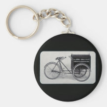 The Famous James Vintage Delivery Bicycle Key Chains