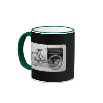 The Famous James Vintage Delivery Bicycle Coffee Mugs