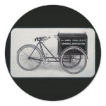 The Famous James Vintage Delivery Bicycle Sticker