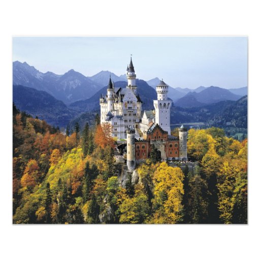 The fanciful Neuschwanstein is one of three Photo Print