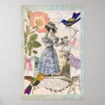 The Fashions of Paris Vintage Girly Wall Decor Posters