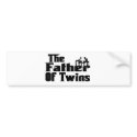 The FATHER of Twins bumper stickers