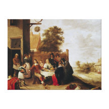 The Feast of the Prodigal Son, 1644 Gallery Wrap Canvas