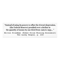 The Federal Reserve & The Great Depression Photo Print