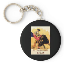 The Fiesta De Toros In Spain Key Chain